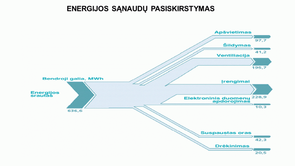 ENERGIJOS SĄNAUDŲ PASISKIRSTYMAS